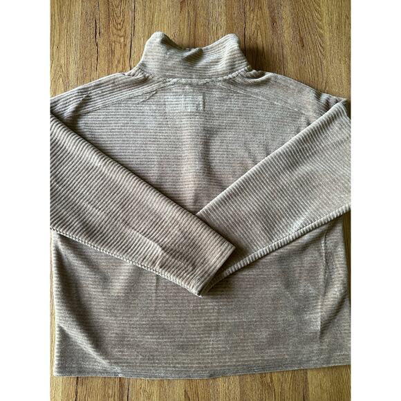 Thread & Supply Tan Cozy Quarter Zip Sweatshirt Size Large - Picture 7 of 8